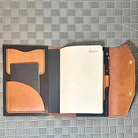 Handmade Vegetable Tan Leather Journal / Diary / Devotional Book / Notebook - Picture 13 of 14